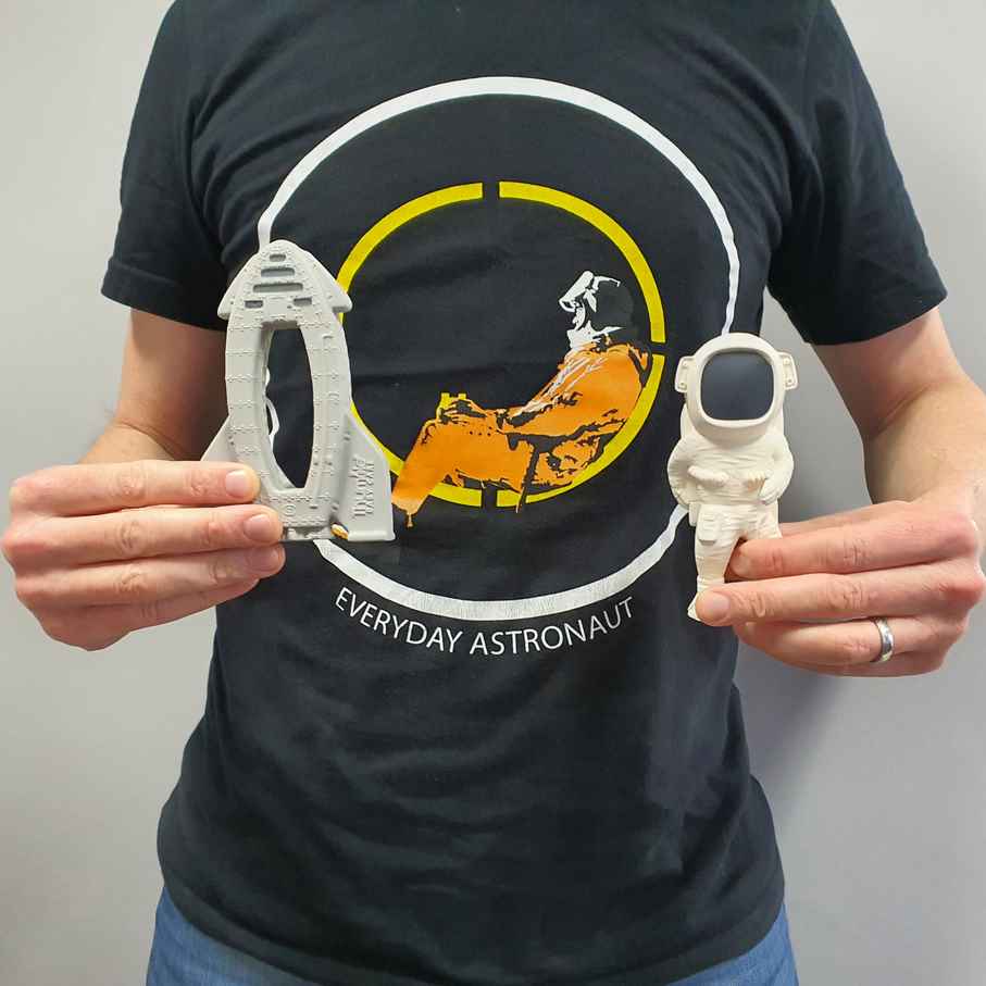 Everydate Astronaut mechandise worn by Thumble Baby Care with their space teething toys