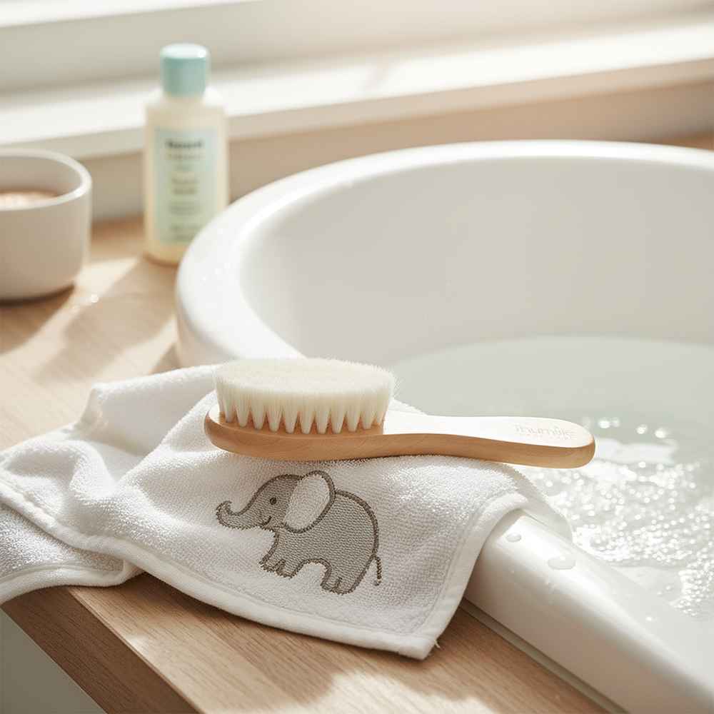 Thumble Baby Care Natural Wooden Baby Hair Brush – TheThumbleUSA