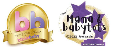 Squiggle Strap wins Bizzie Baby 2023 Gold Award and Mama & Babytots 2023 Editors Choice Award