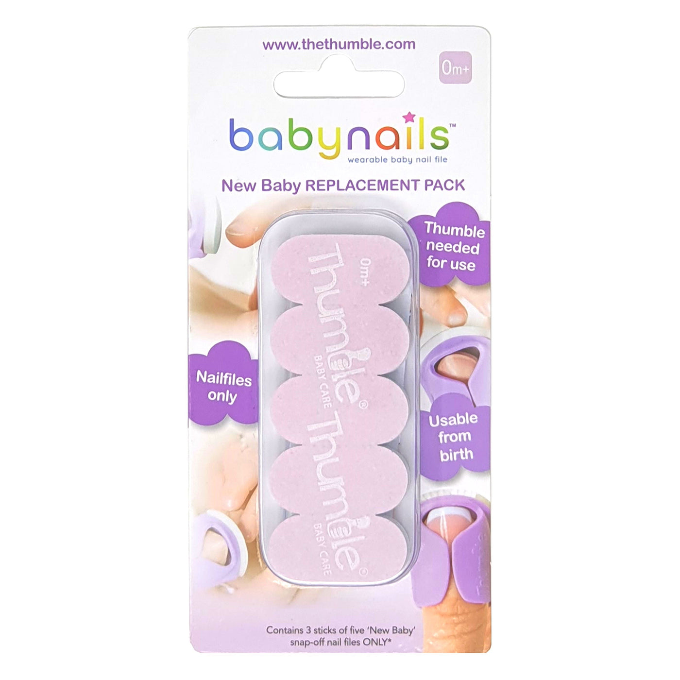 Baby Nails wearable baby nail file replacement nail files by Thumble Baby Care (new baby)