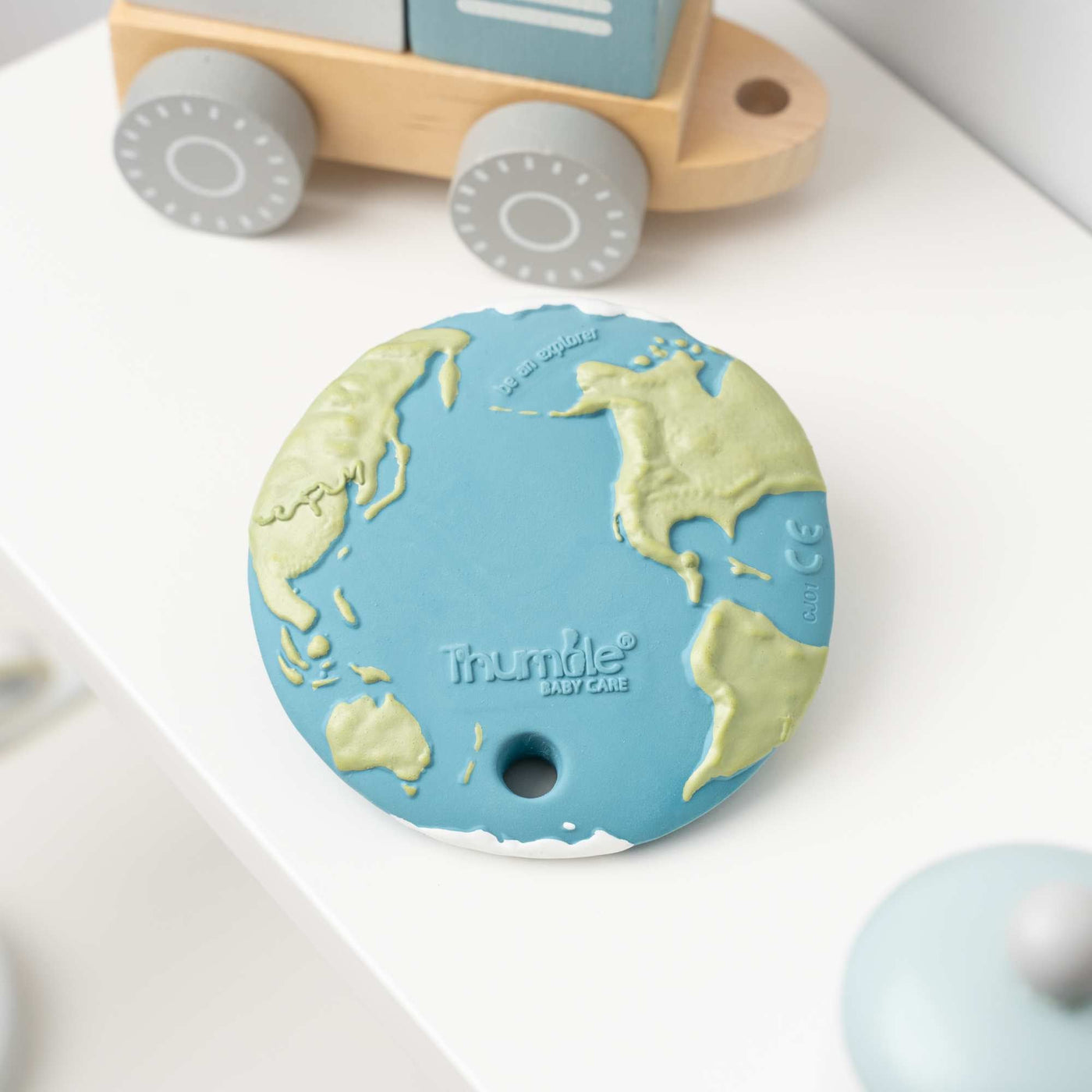 Earth Biscuit Natural Rubber Teether Toy by Thumble Baby Care