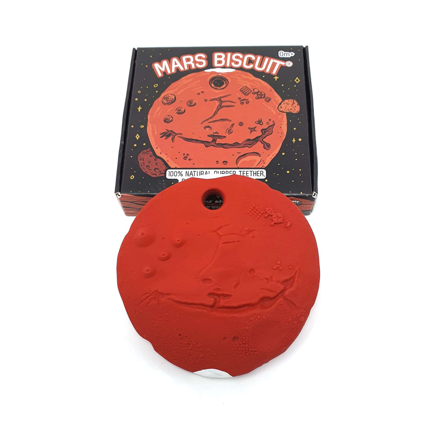 Mars Biscuit Natural Rubber Space Toy by Thumble Baby Care