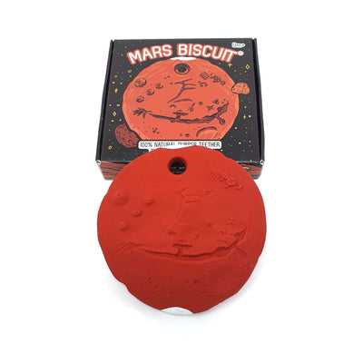 Mars Biscuit Natural Rubber Space Toy by Thumble Baby Care